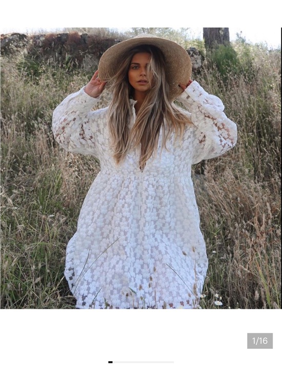 Zara Dresses & Skirts - Zara White Floral Lace Tunic Dress